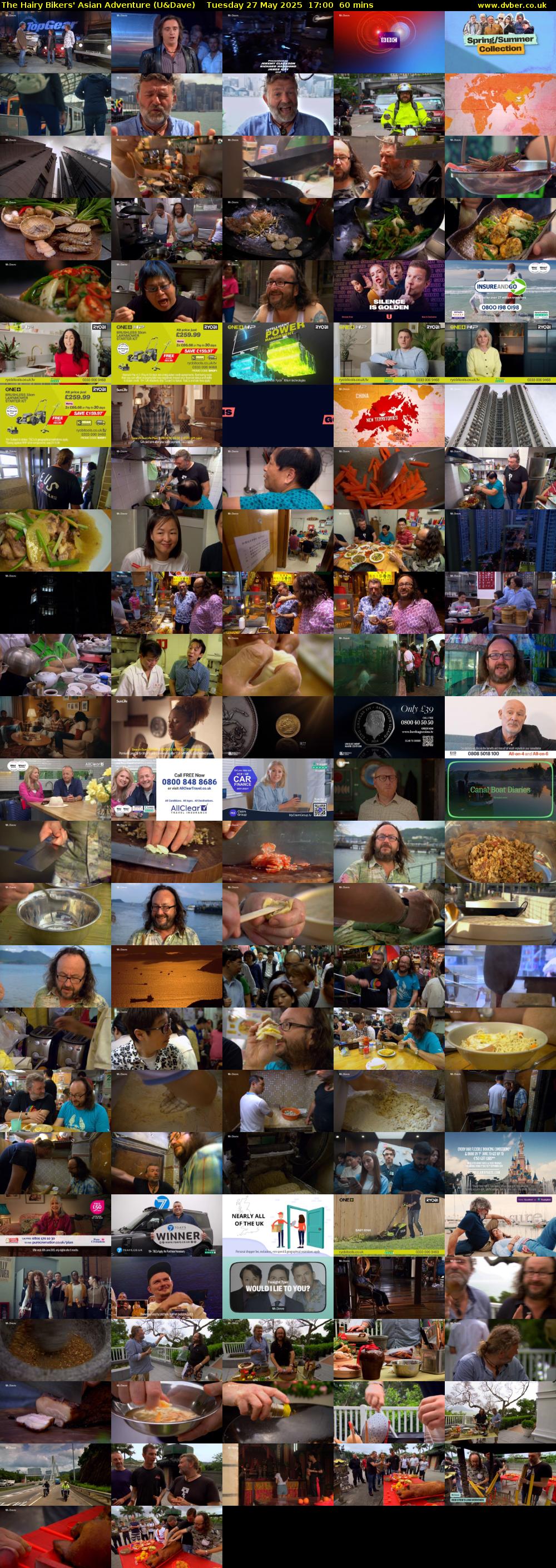 The Hairy Bikers' Asian Adventure (U&Dave) Tuesday 27 May 2025 17:00 - 18:00
