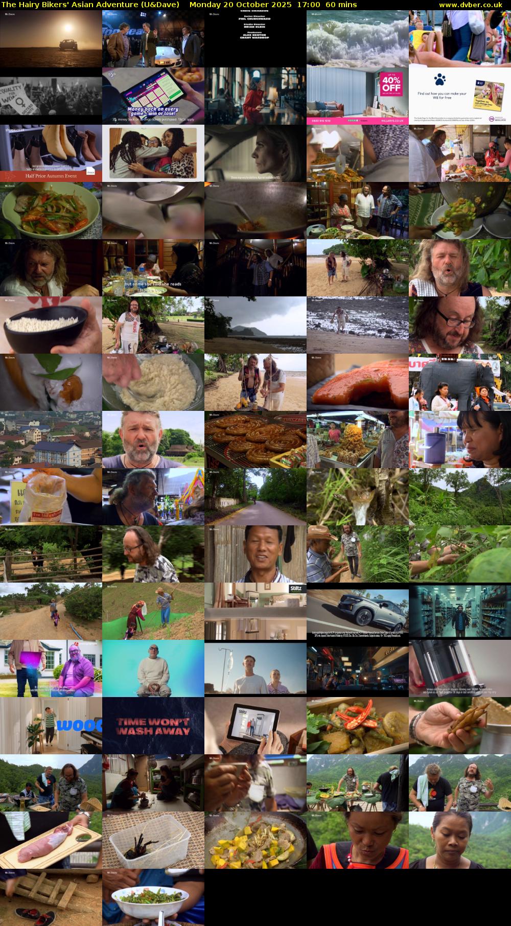 The Hairy Bikers' Asian Adventure (U&Dave) Monday 20 October 2025 17:00 - 18:00