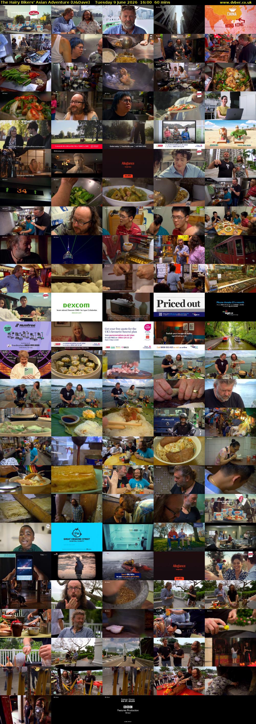 The Hairy Bikers' Asian Adventure (U&Dave) Tuesday 9 June 2026 16:00 - 17:00