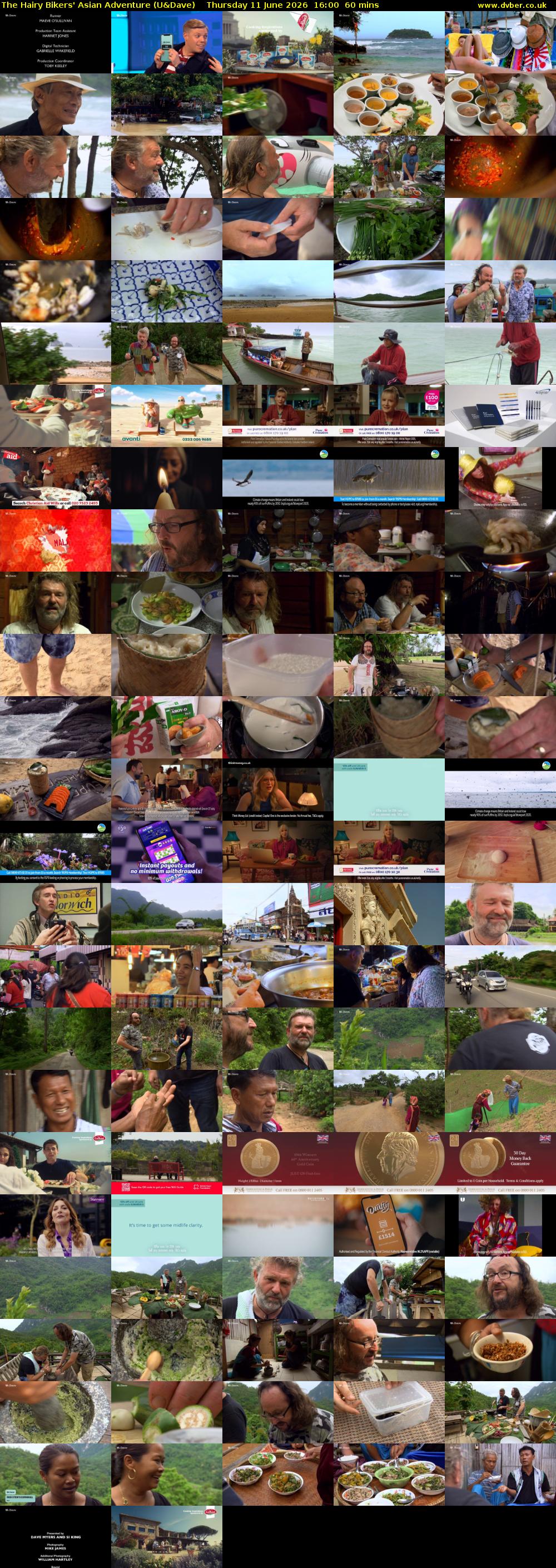The Hairy Bikers' Asian Adventure (U&Dave) Thursday 11 June 2026 16:00 - 17:00
