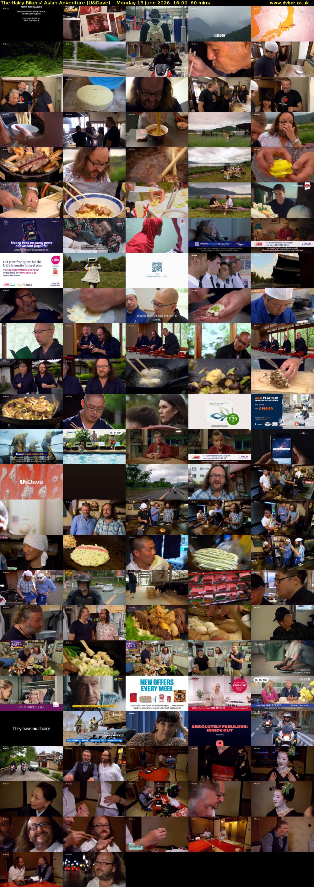 The Hairy Bikers' Asian Adventure (U&Dave) Monday 15 June 2026 16:00 - 17:00