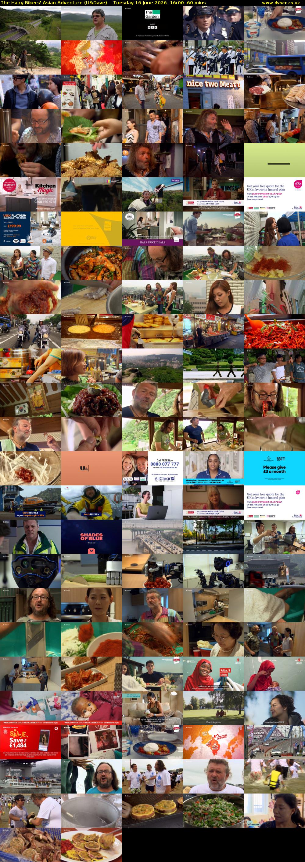 The Hairy Bikers' Asian Adventure (U&Dave) Tuesday 16 June 2026 16:00 - 17:00
