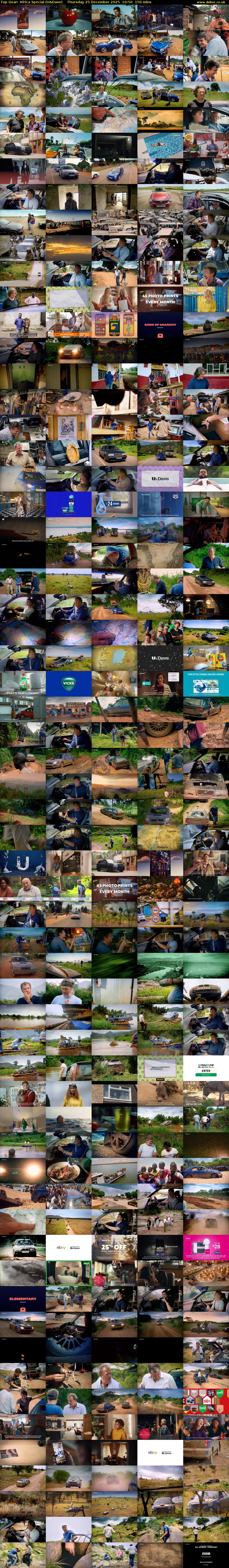Top Gear: Africa Special (U&Dave) Thursday 25 December 2025 10:50 - 13:20