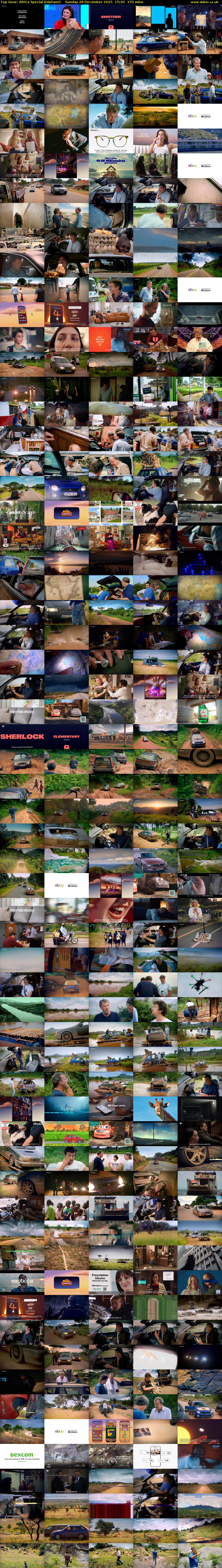 Top Gear: Africa Special (U&Dave) Sunday 28 December 2025 15:05 - 17:40