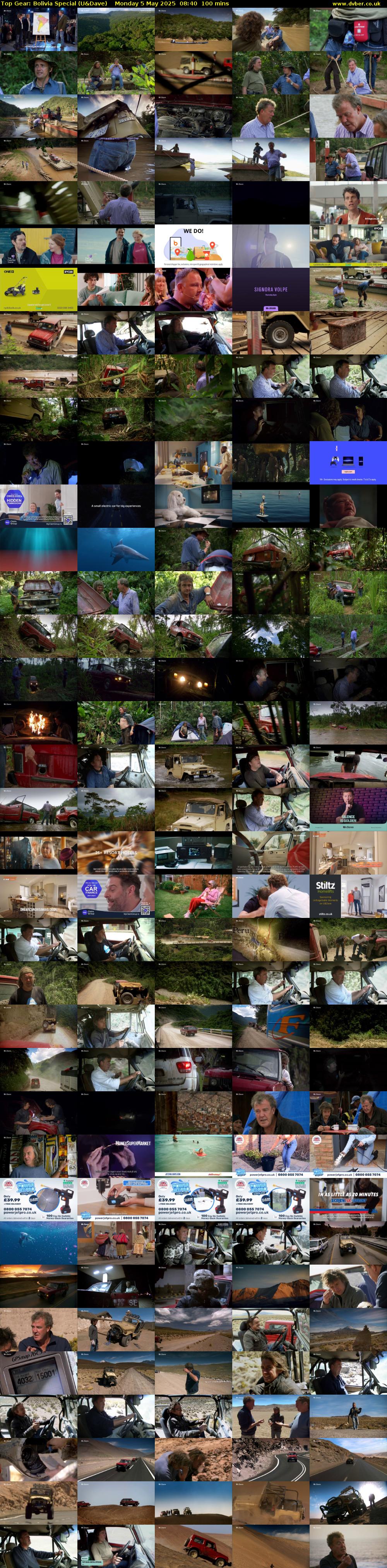 Top Gear: Bolivia Special (U&Dave) Monday 5 May 2025 08:40 - 10:20