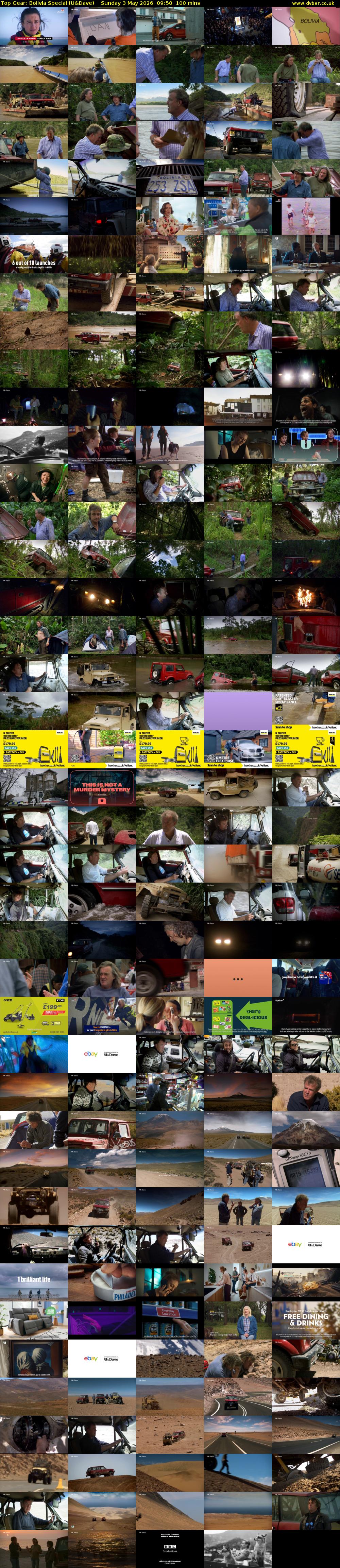 Top Gear: Bolivia Special (U&Dave) Sunday 3 May 2026 09:50 - 11:30