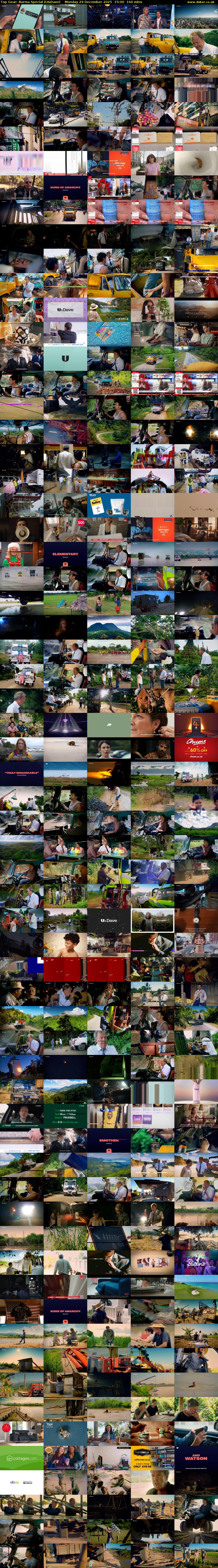Top Gear: Burma Special (U&Dave) Monday 29 December 2025 15:00 - 17:40