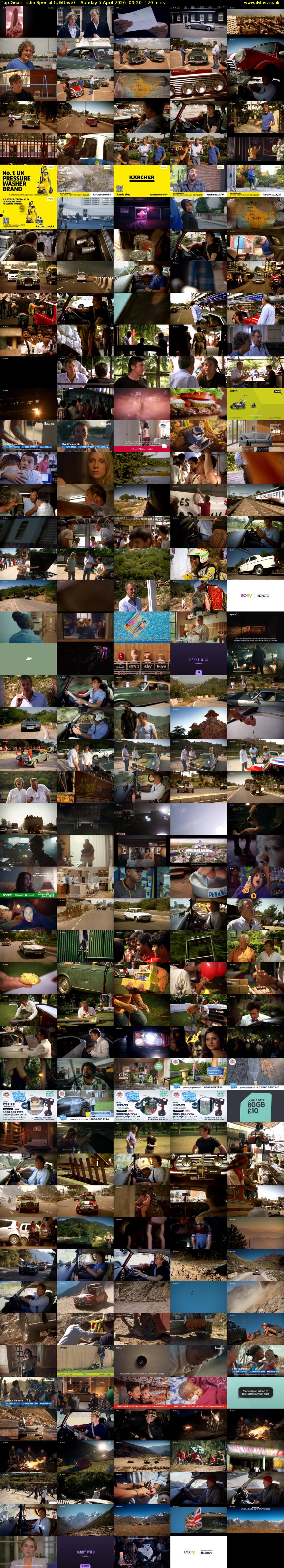 Top Gear: India Special (U&Dave) Sunday 5 April 2026 09:20 - 11:20
