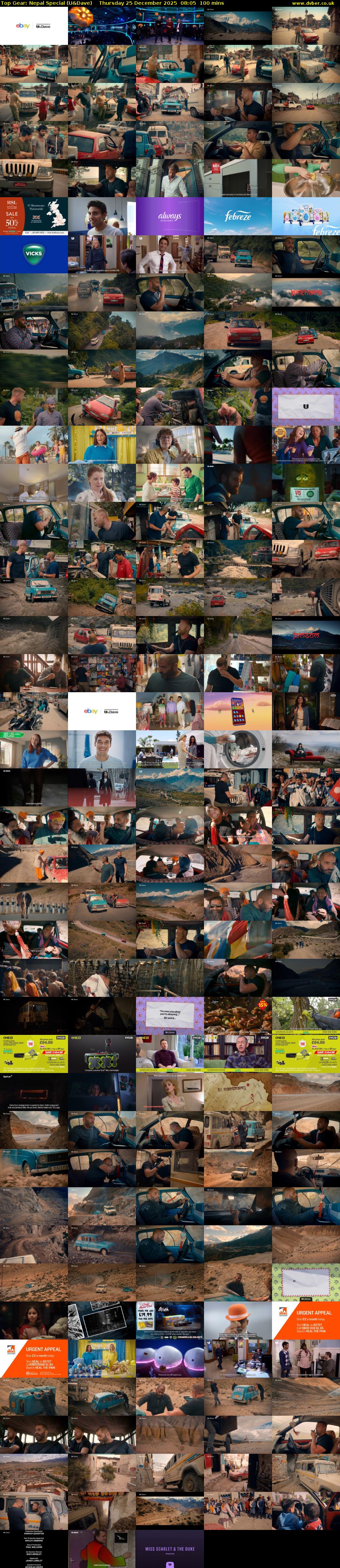 Top Gear: Nepal Special (U&Dave) Thursday 25 December 2025 08:05 - 09:45