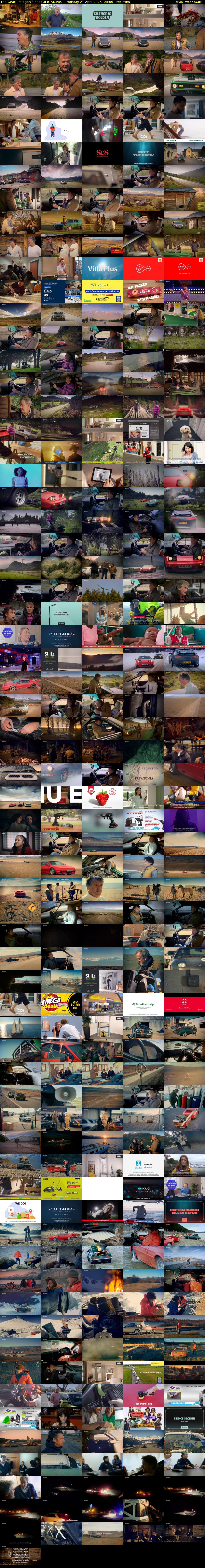 Top Gear: Patagonia Special (U&Dave) Monday 21 April 2025 08:05 - 10:50