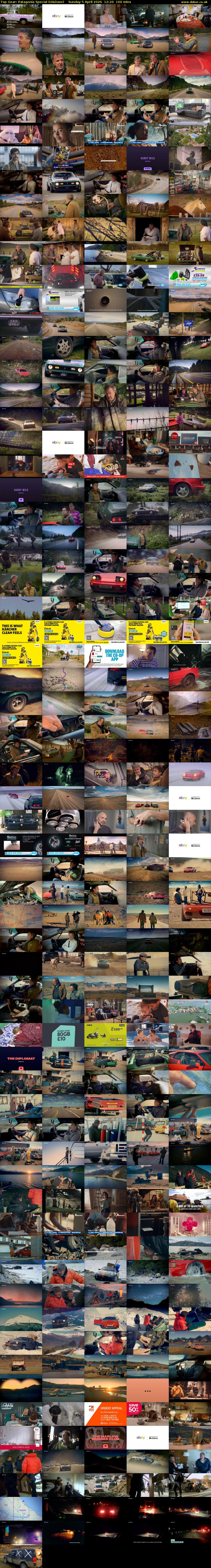 Top Gear: Patagonia Special (U&Dave) Sunday 5 April 2026 12:20 - 15:00