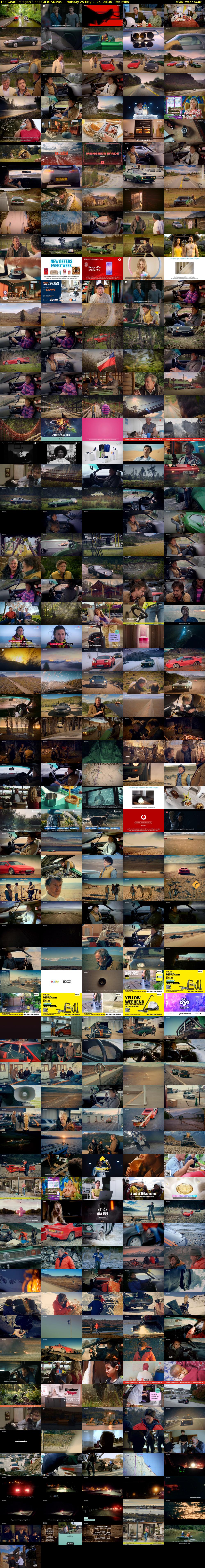 Top Gear: Patagonia Special (U&Dave) Monday 25 May 2026 08:30 - 11:15