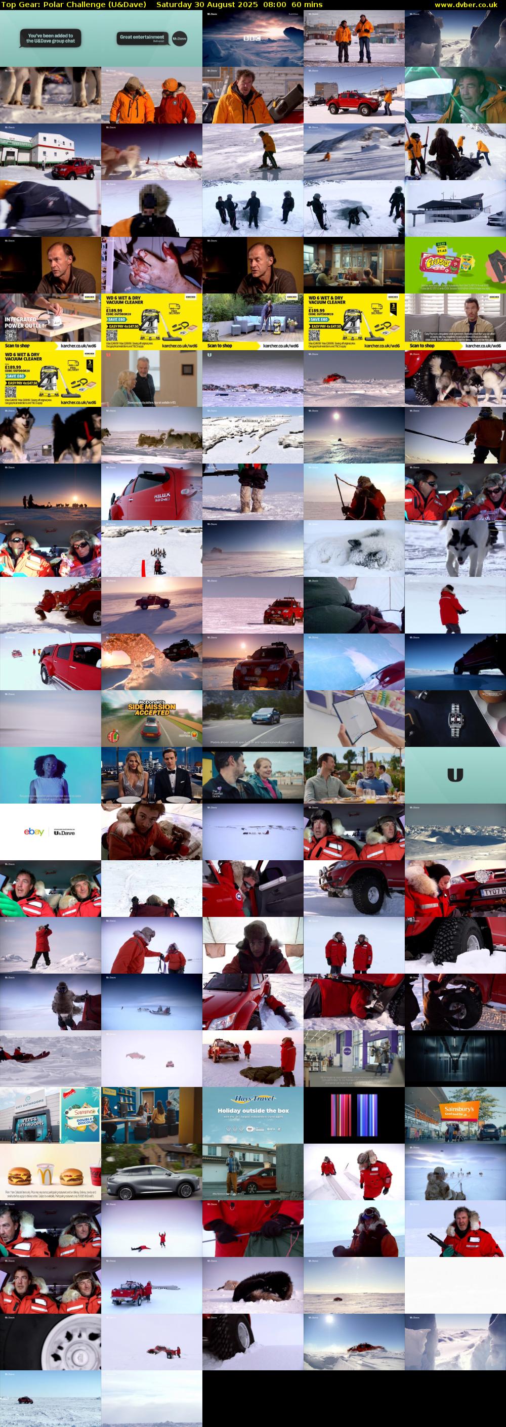 Top Gear: Polar Challenge (U&Dave) Saturday 30 August 2025 08:00 - 09:00