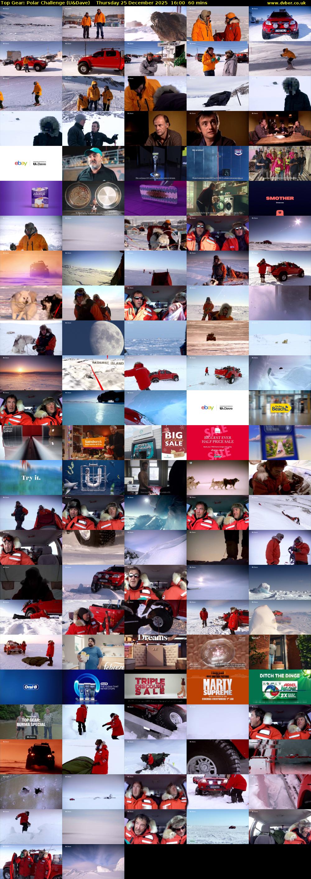 Top Gear: Polar Challenge (U&Dave) Thursday 25 December 2025 16:00 - 17:00
