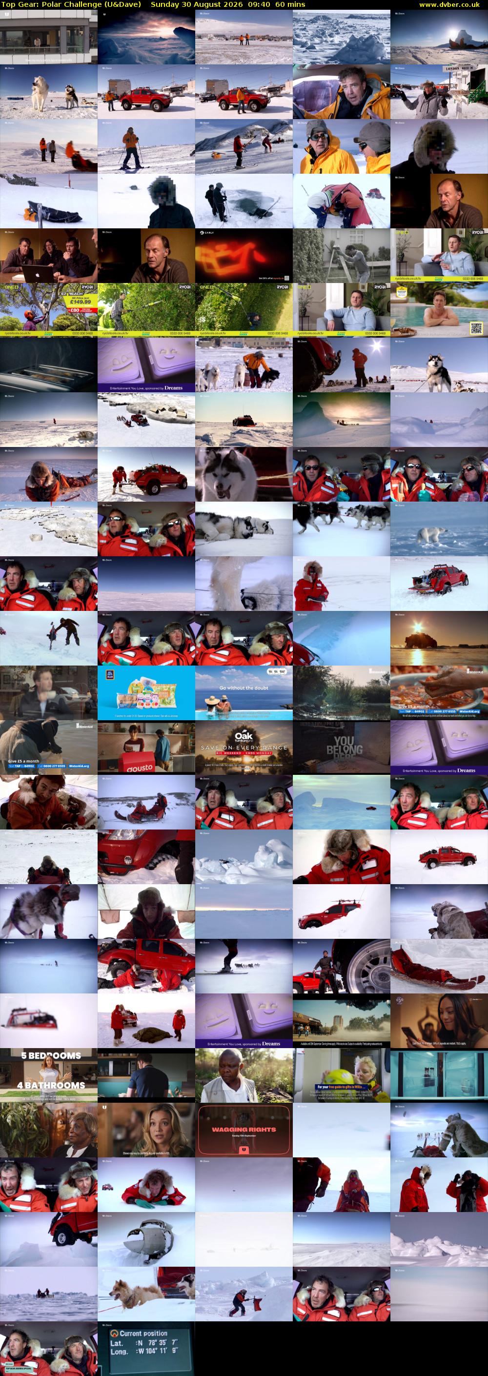 Top Gear: Polar Challenge (U&Dave) Sunday 30 August 2026 09:40 - 10:40