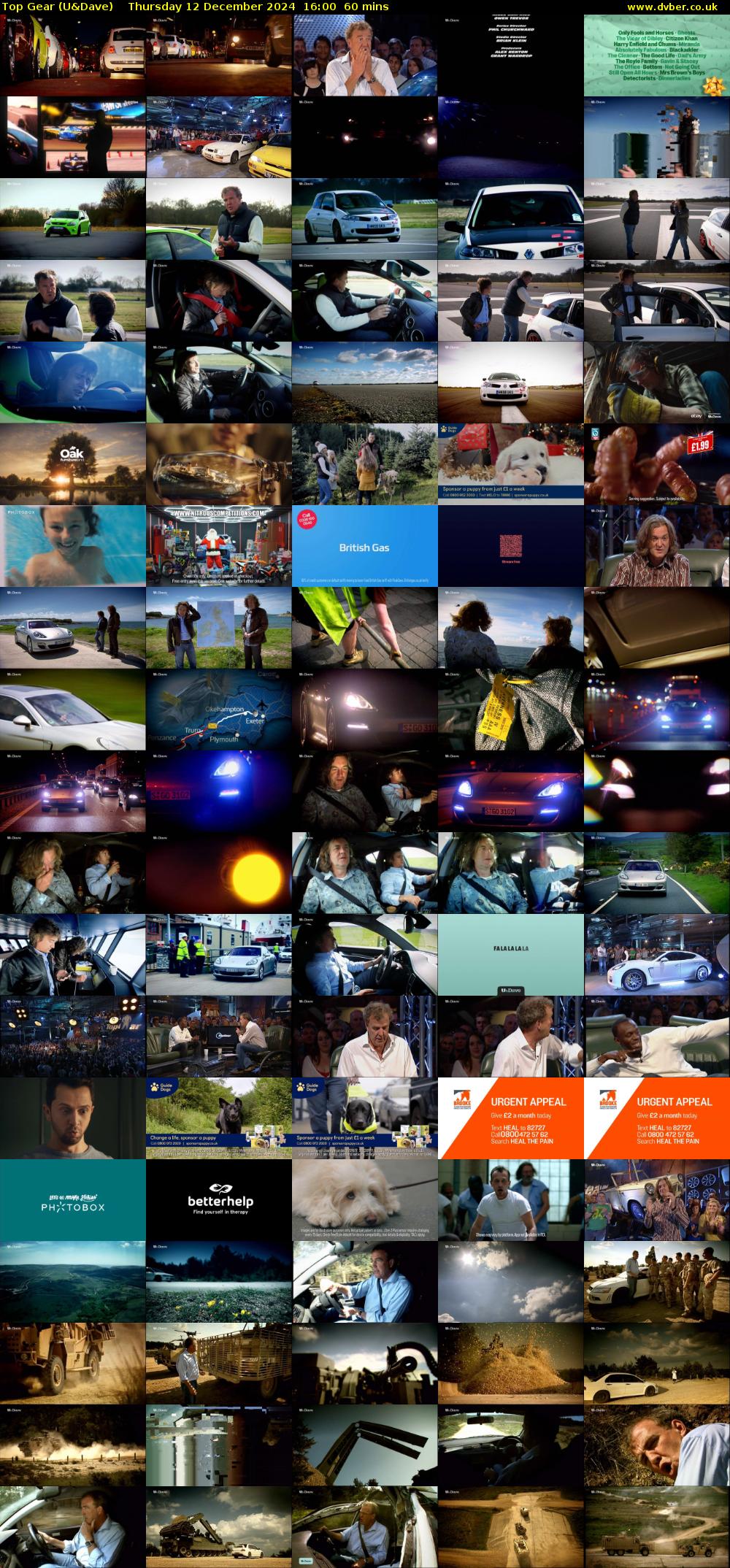 Top Gear (U&Dave) Thursday 12 December 2024 16:00 - 17:00