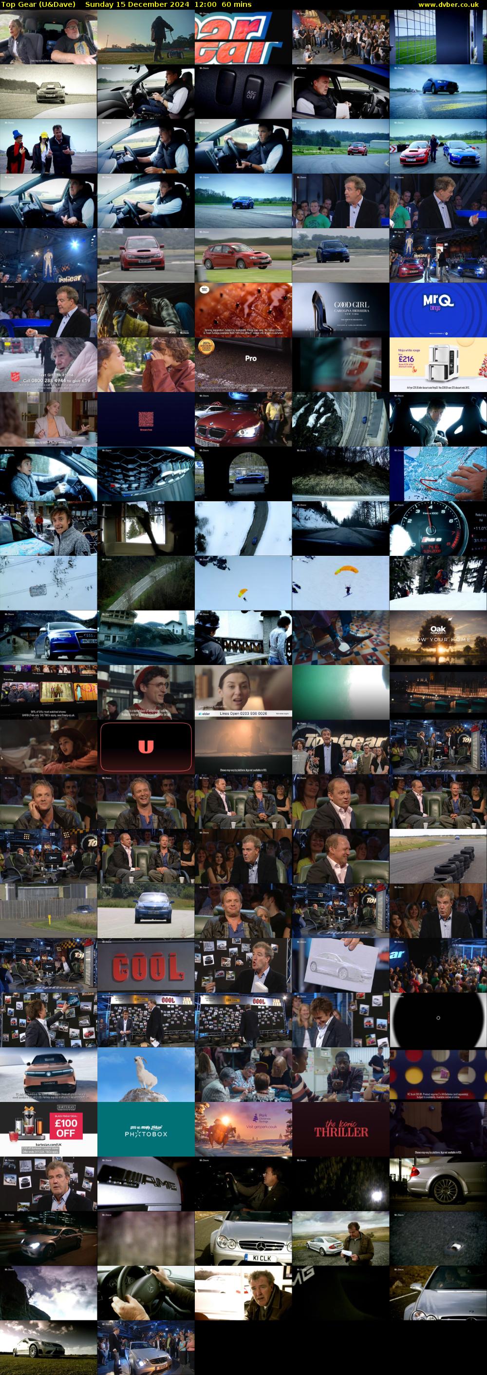 Top Gear (U&Dave) Sunday 15 December 2024 12:00 - 13:00