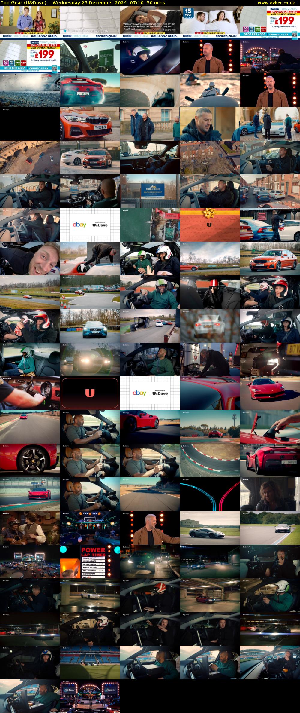 Top Gear (U&Dave) Wednesday 25 December 2024 07:10 - 08:00