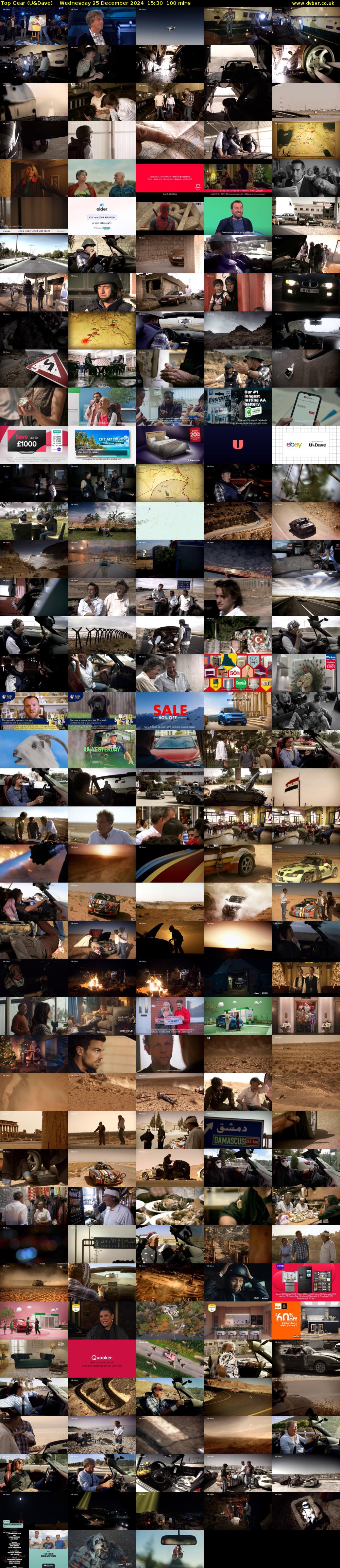 Top Gear (U&Dave) Wednesday 25 December 2024 15:30 - 17:10