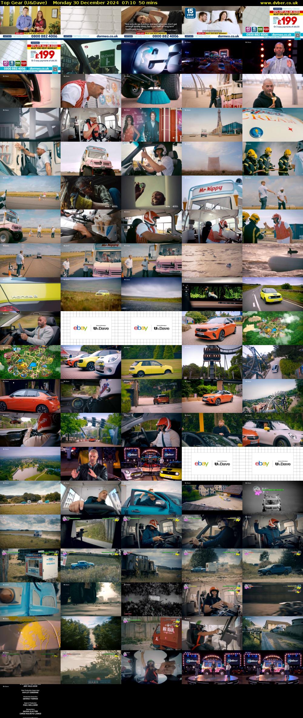 Top Gear (U&Dave) Monday 30 December 2024 07:10 - 08:00