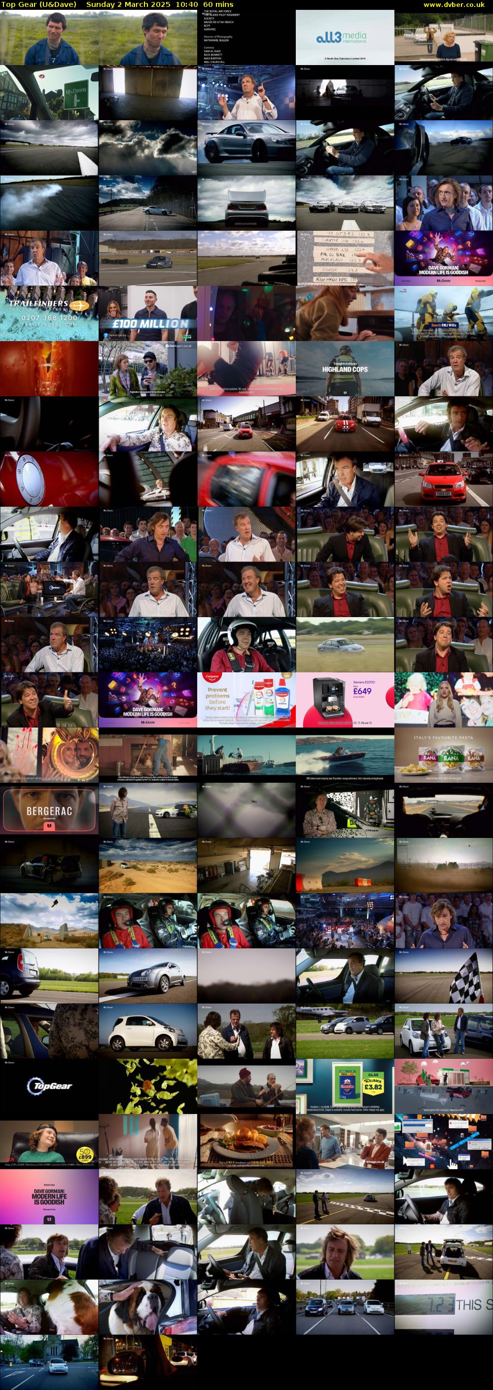 Top Gear (U&Dave) Sunday 2 March 2025 10:40 - 11:40