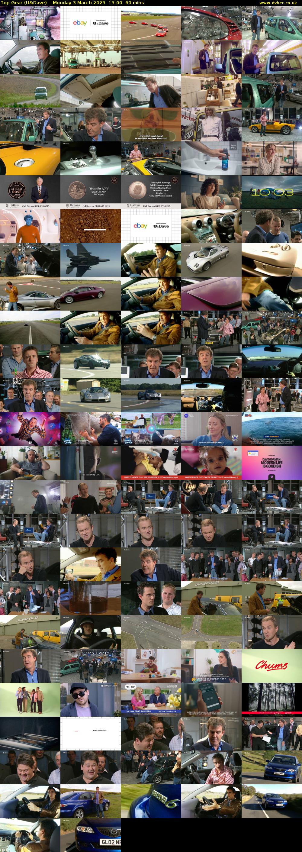 Top Gear (U&Dave) Monday 3 March 2025 15:00 - 16:00