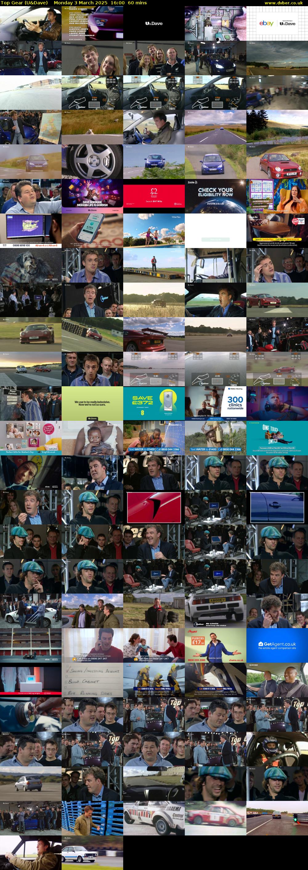 Top Gear (U&Dave) Monday 3 March 2025 16:00 - 17:00