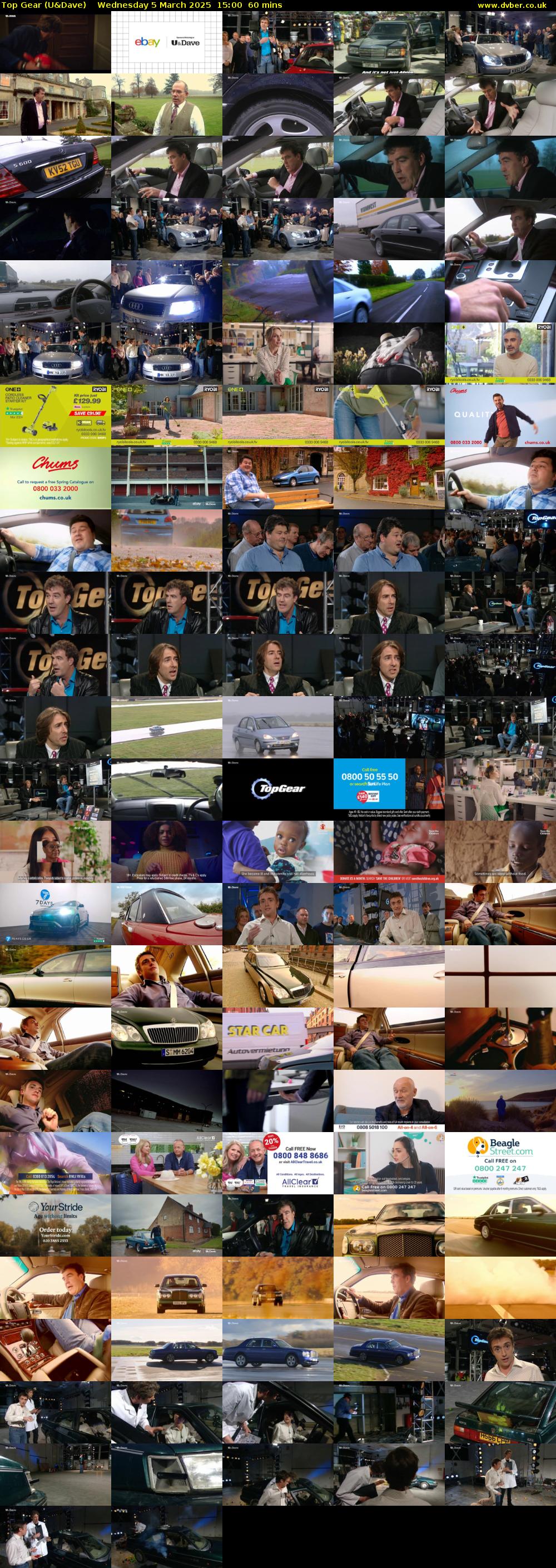 Top Gear (U&Dave) Wednesday 5 March 2025 15:00 - 16:00