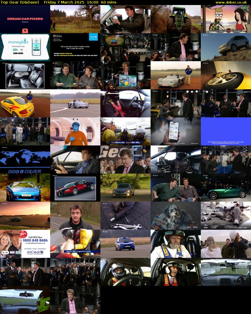 Top Gear (U&Dave) Friday 7 March 2025 16:00 - 17:00