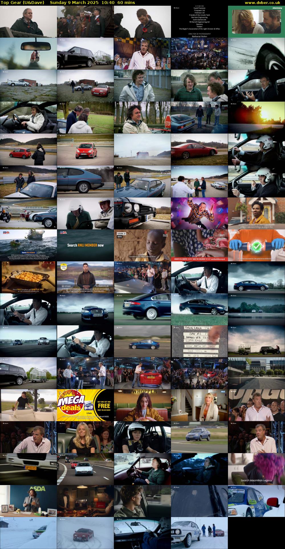 Top Gear (U&Dave) Sunday 9 March 2025 10:40 - 11:40