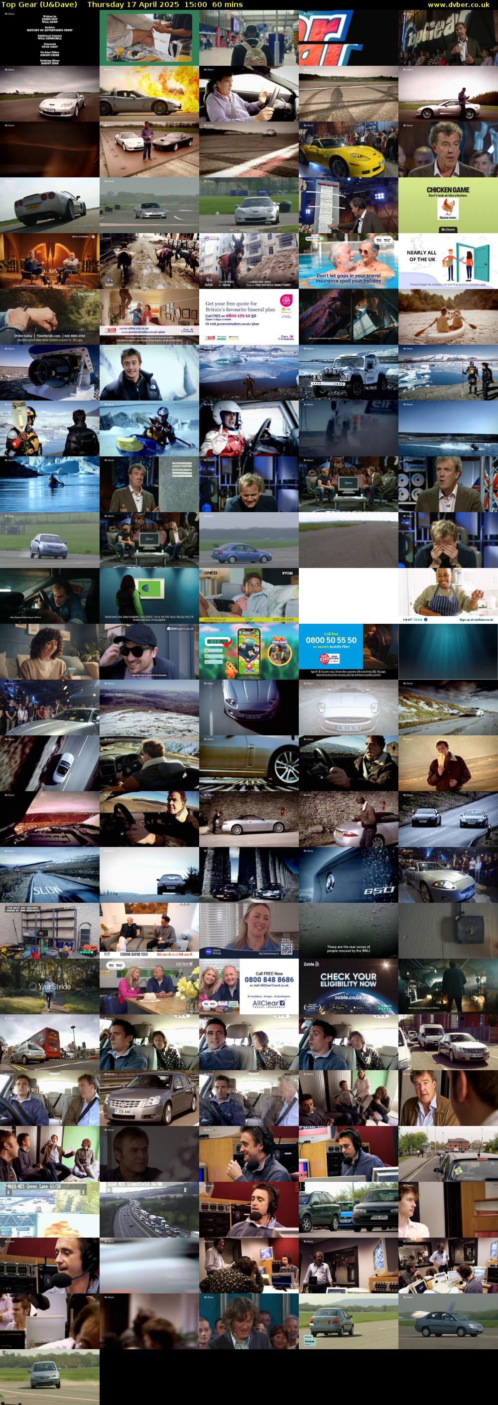 Top Gear (U&Dave) Thursday 17 April 2025 15:00 - 16:00
