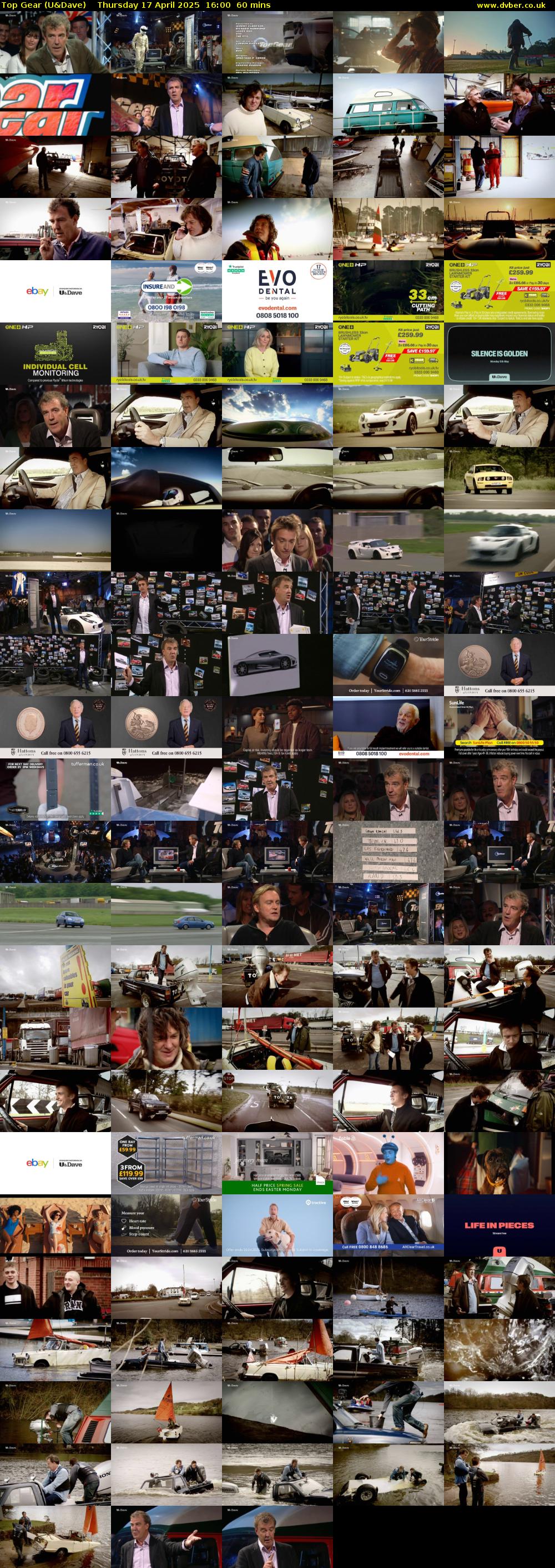 Top Gear (U&Dave) Thursday 17 April 2025 16:00 - 17:00