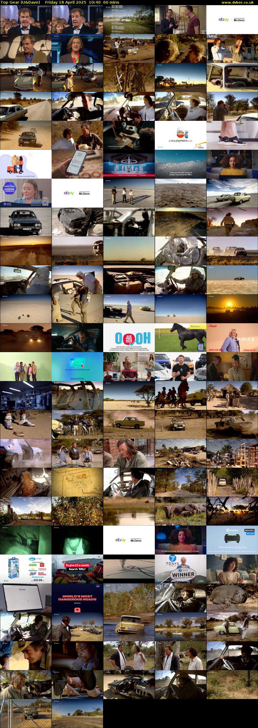 Top Gear (U&Dave) Friday 18 April 2025 10:40 - 11:40