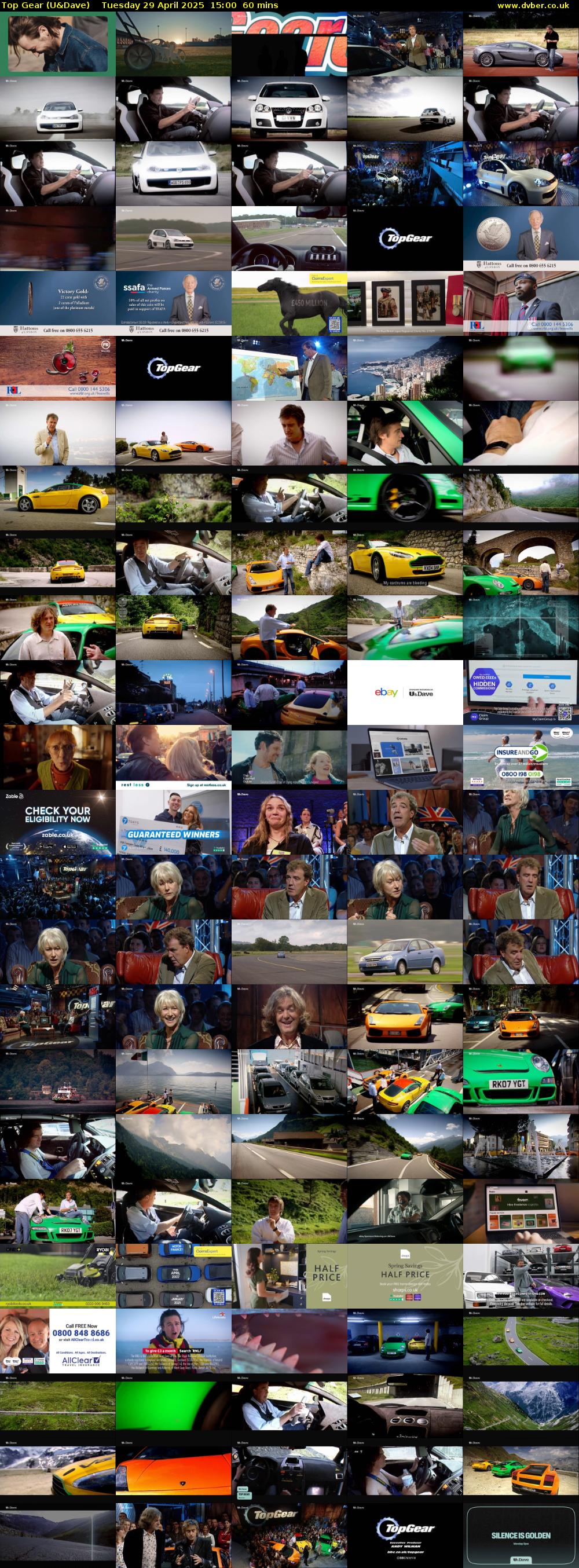 Top Gear (U&Dave) Tuesday 29 April 2025 15:00 - 16:00