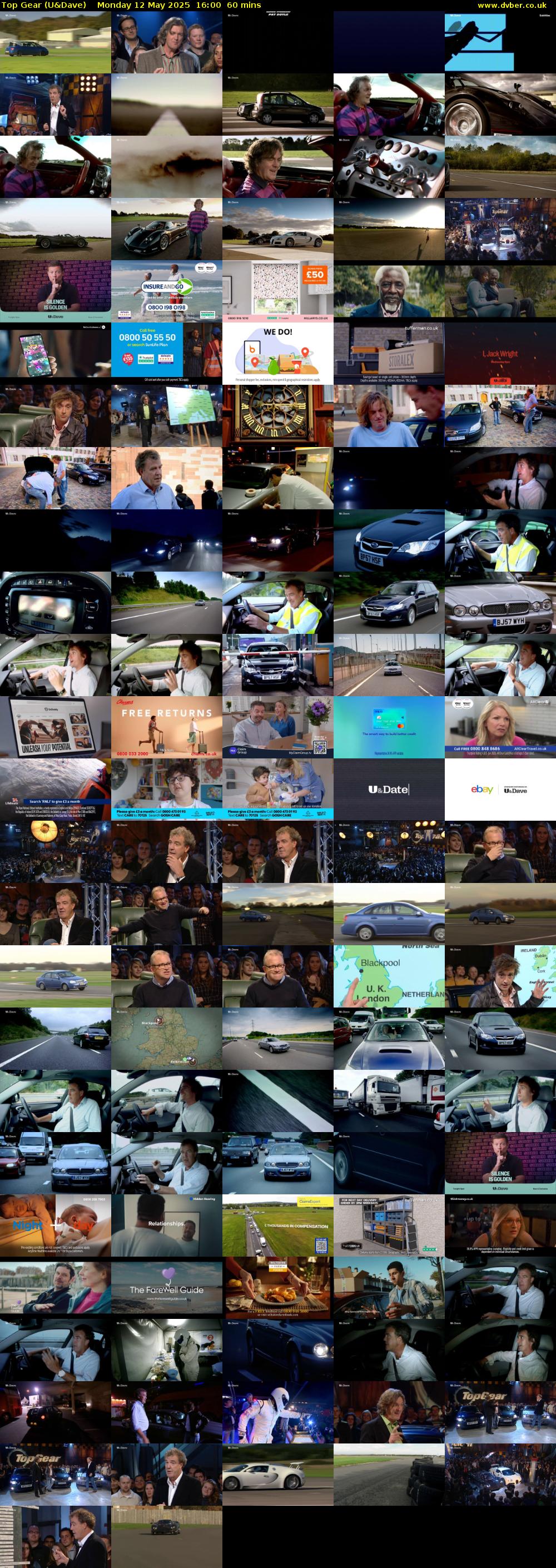 Top Gear (U&Dave) Monday 12 May 2025 16:00 - 17:00