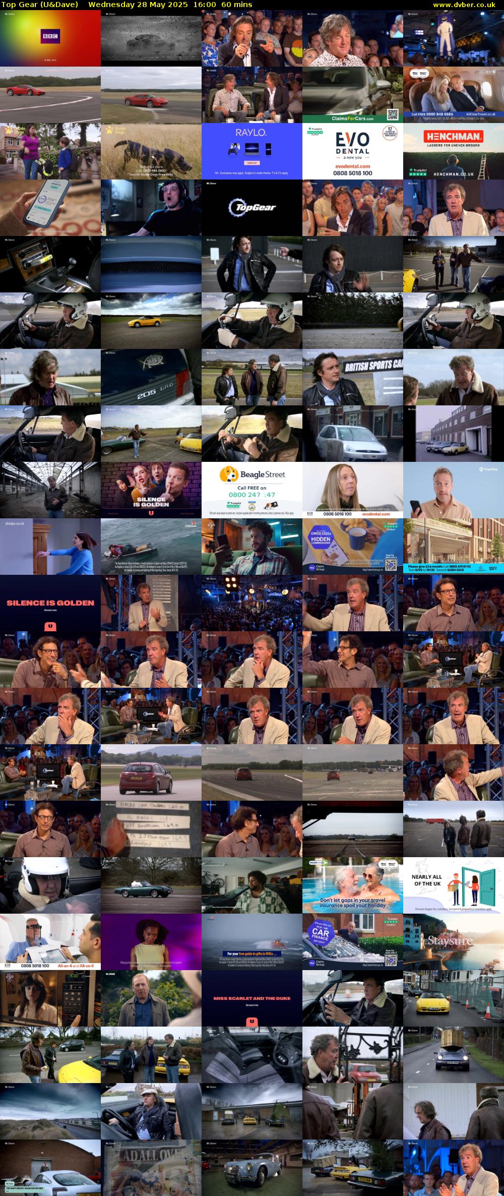 Top Gear (U&Dave) Wednesday 28 May 2025 16:00 - 17:00