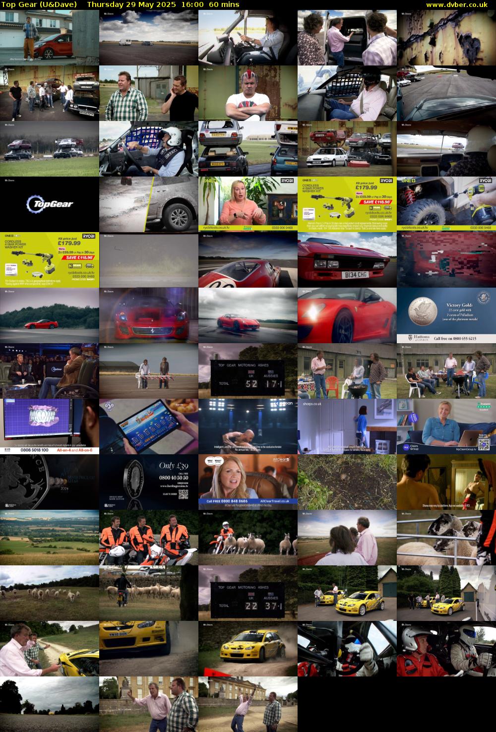 Top Gear (U&Dave) Thursday 29 May 2025 16:00 - 17:00