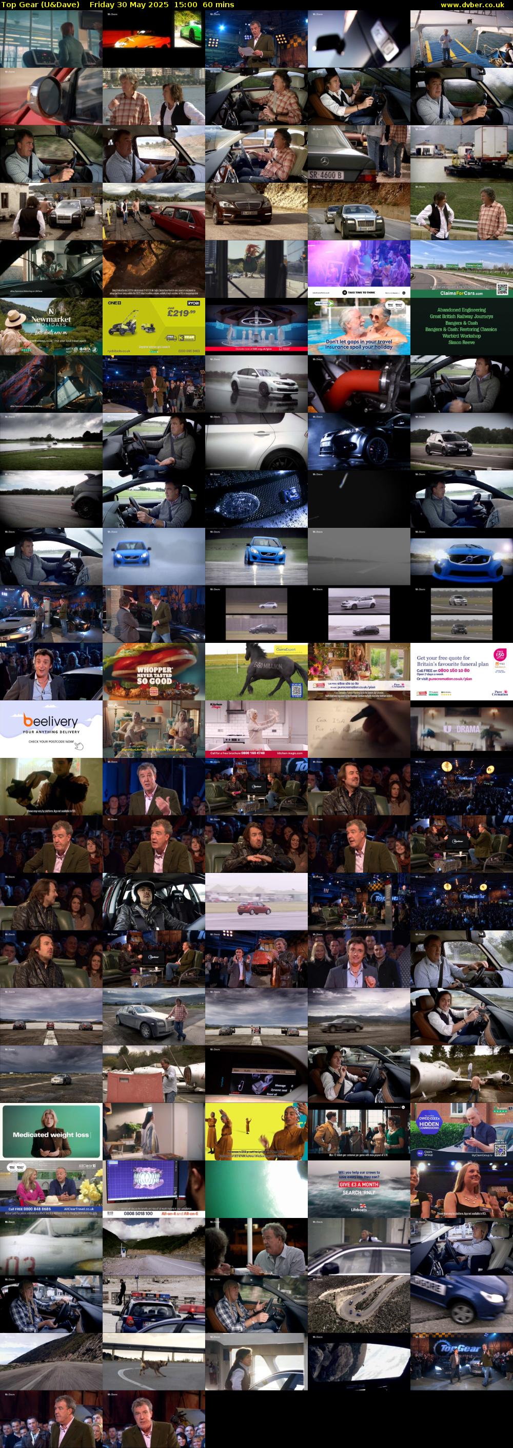 Top Gear (U&Dave) Friday 30 May 2025 15:00 - 16:00