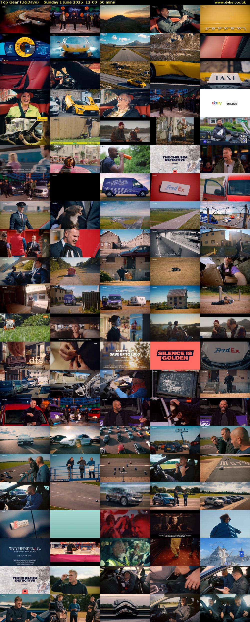 Top Gear (U&Dave) Sunday 1 June 2025 12:00 - 13:00