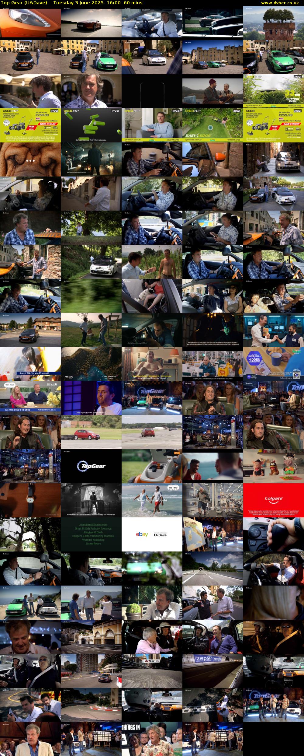 Top Gear (U&Dave) Tuesday 3 June 2025 16:00 - 17:00