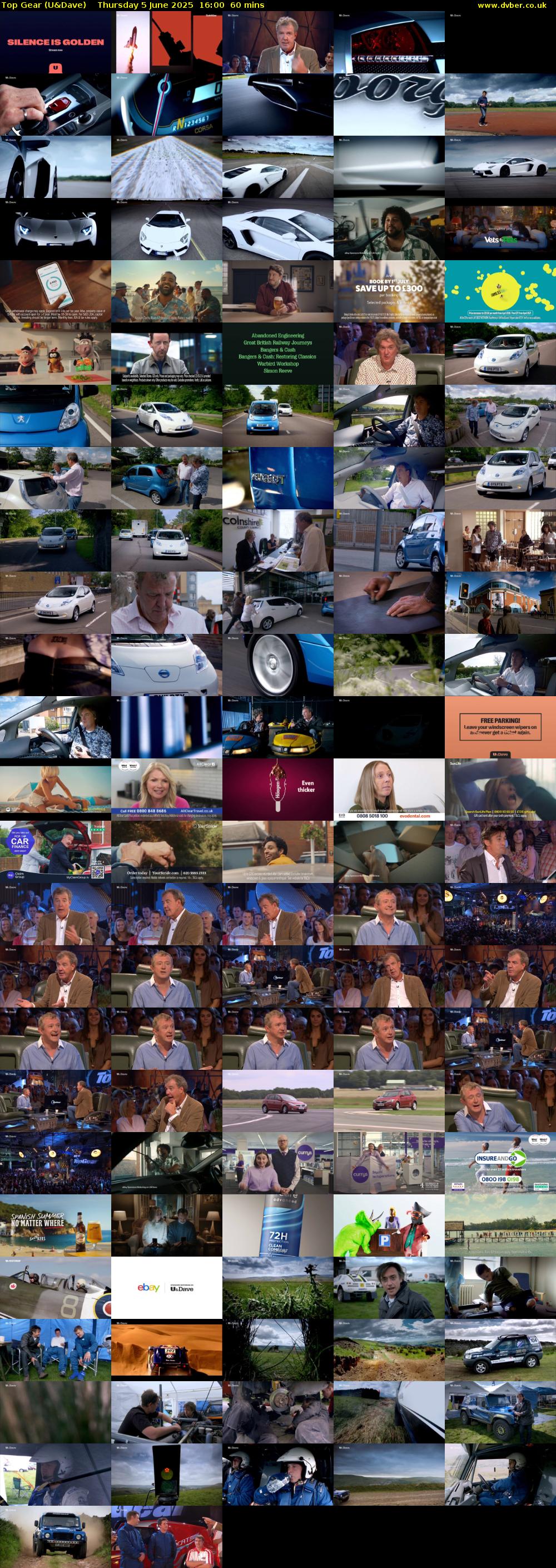 Top Gear (U&Dave) Thursday 5 June 2025 16:00 - 17:00