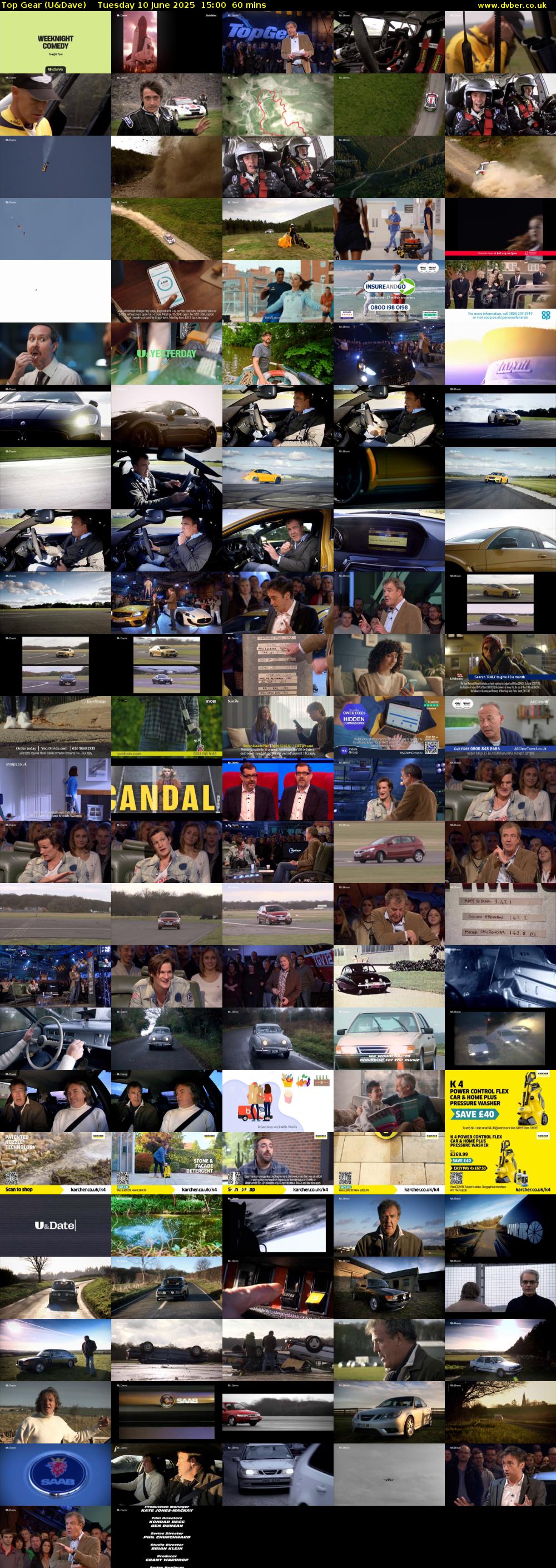 Top Gear (U&Dave) Tuesday 10 June 2025 15:00 - 16:00