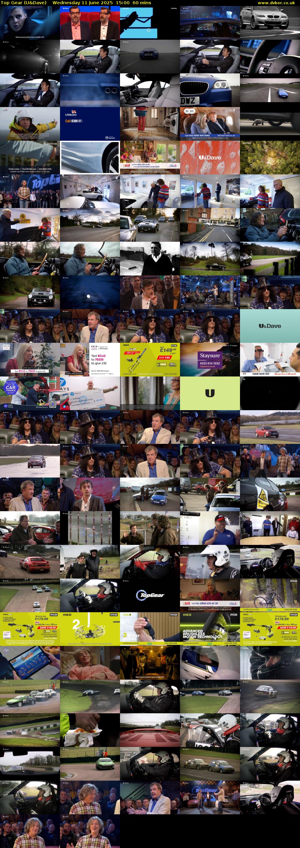 Top Gear (U&Dave) Wednesday 11 June 2025 15:00 - 16:00