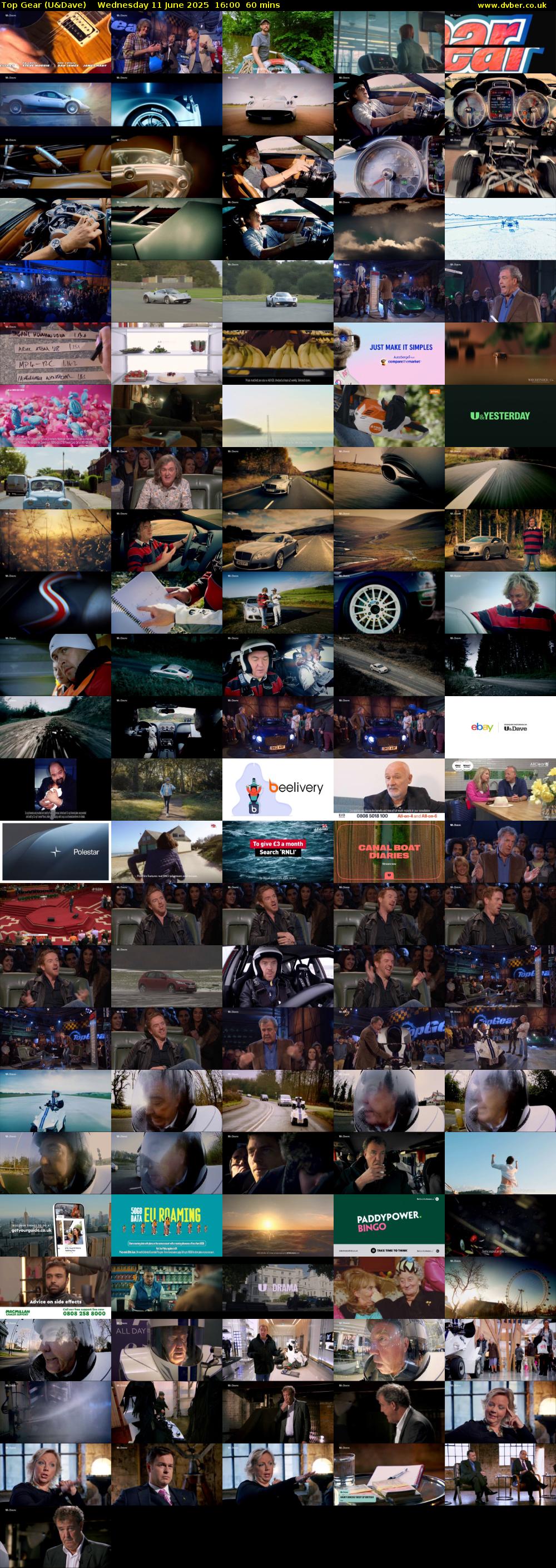 Top Gear (U&Dave) Wednesday 11 June 2025 16:00 - 17:00