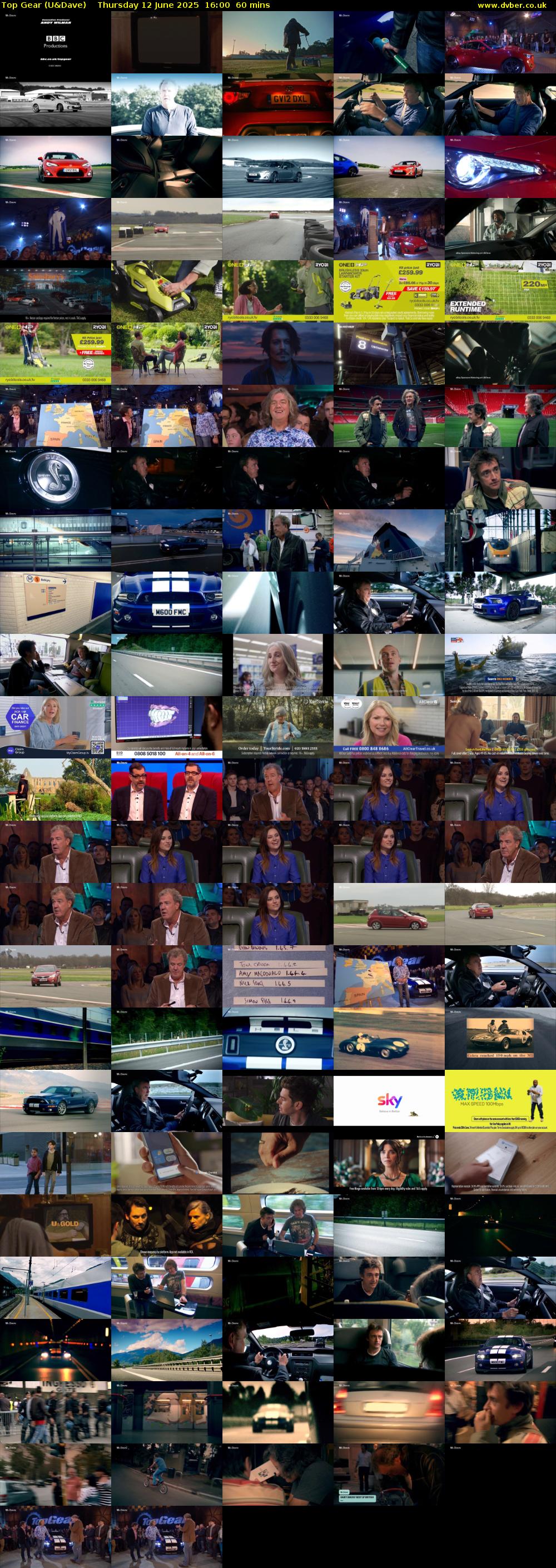 Top Gear (U&Dave) Thursday 12 June 2025 16:00 - 17:00