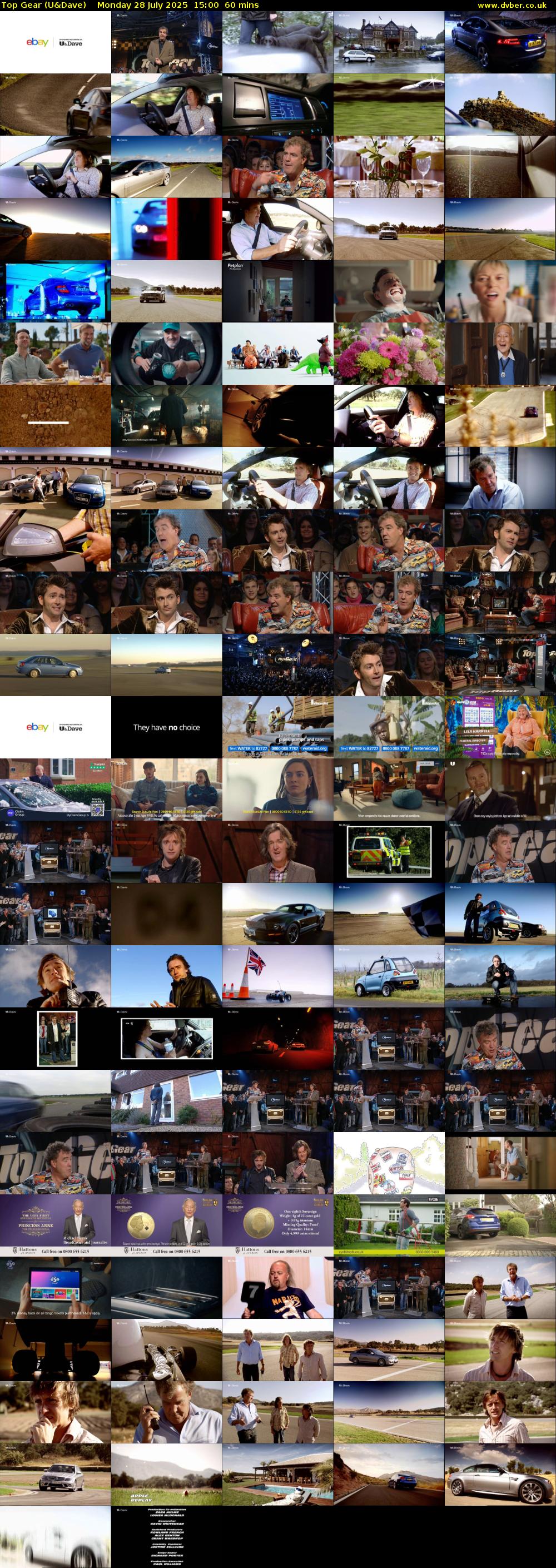 Top Gear (U&Dave) Monday 28 July 2025 15:00 - 16:00