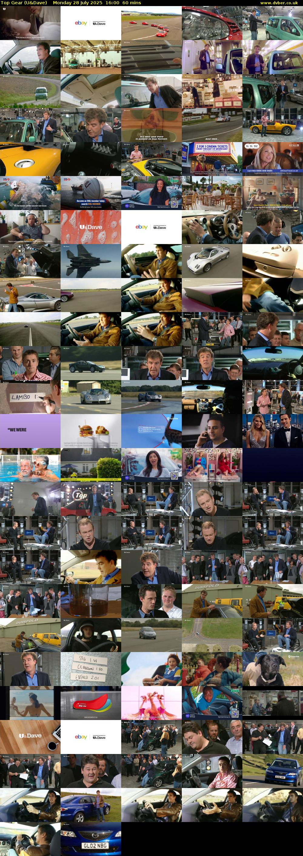 Top Gear (U&Dave) Monday 28 July 2025 16:00 - 17:00