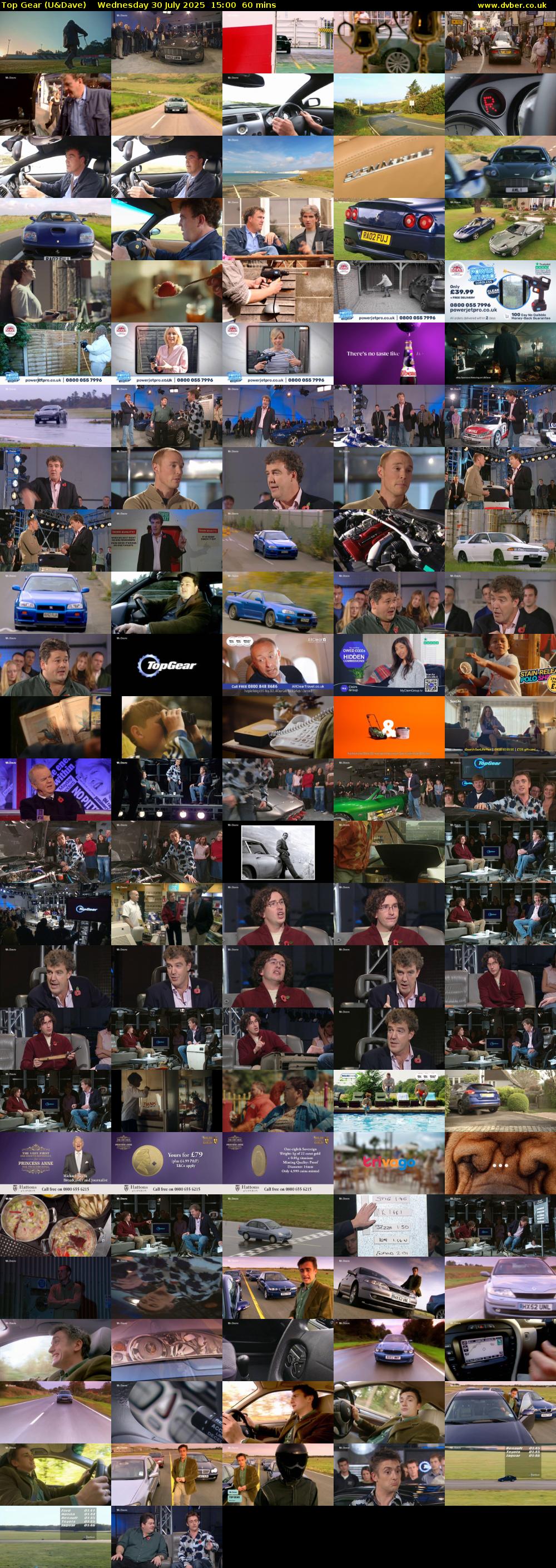 Top Gear (U&Dave) Wednesday 30 July 2025 15:00 - 16:00