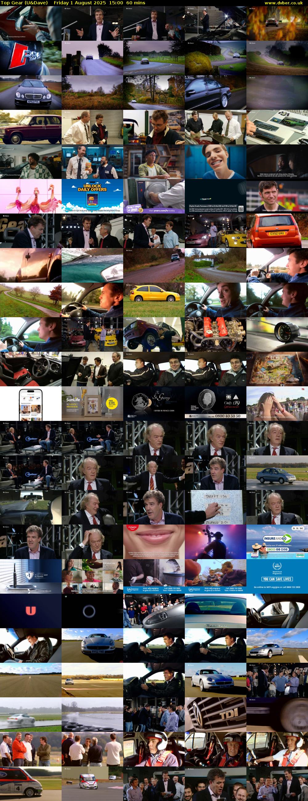Top Gear (U&Dave) Friday 1 August 2025 15:00 - 16:00