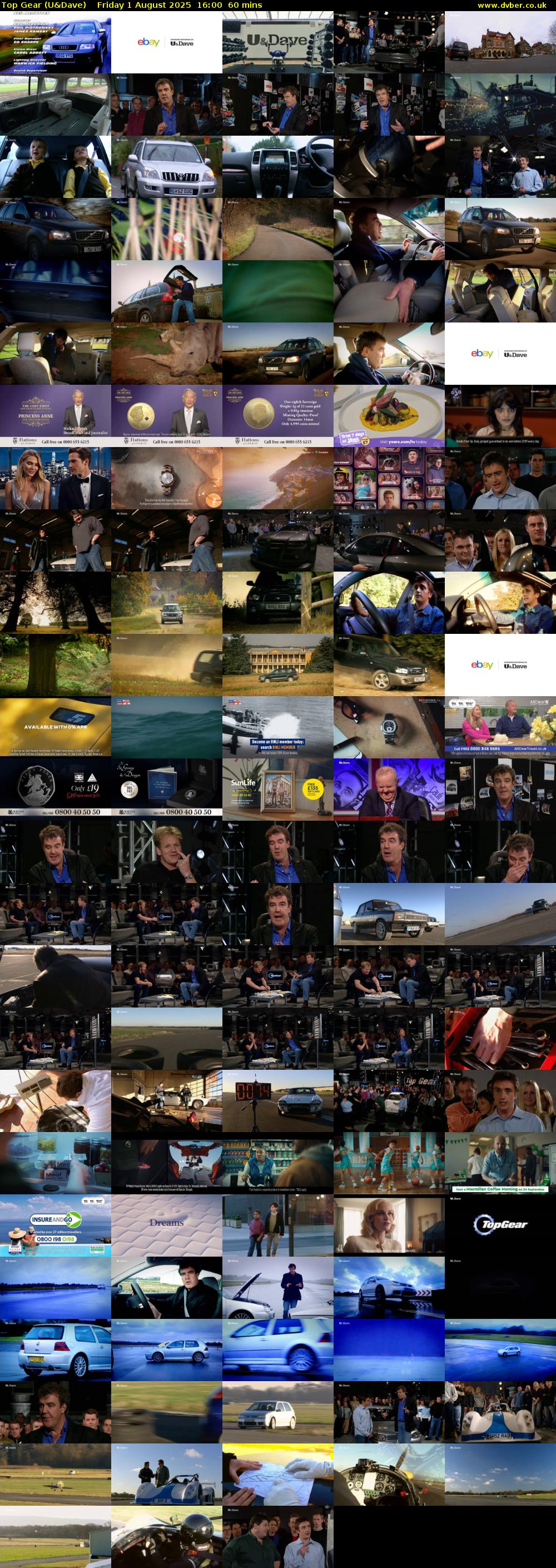 Top Gear (U&Dave) Friday 1 August 2025 16:00 - 17:00